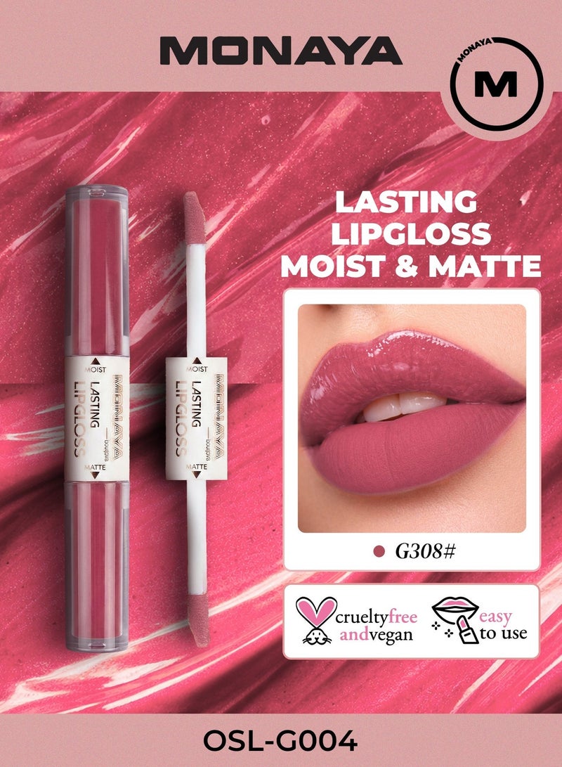 Monaya G004 Matte & Moist Lasting Lip Gloss – Long-Lasting Lip Color, Comfortable Matte Finish, Smooth & Lightweight Formula, Non-Sticky Wear - Image 1